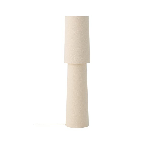 Krémovobiela stojacia lampa z materiálu bouclé (výška  119 cm) Philo – Ellos Home