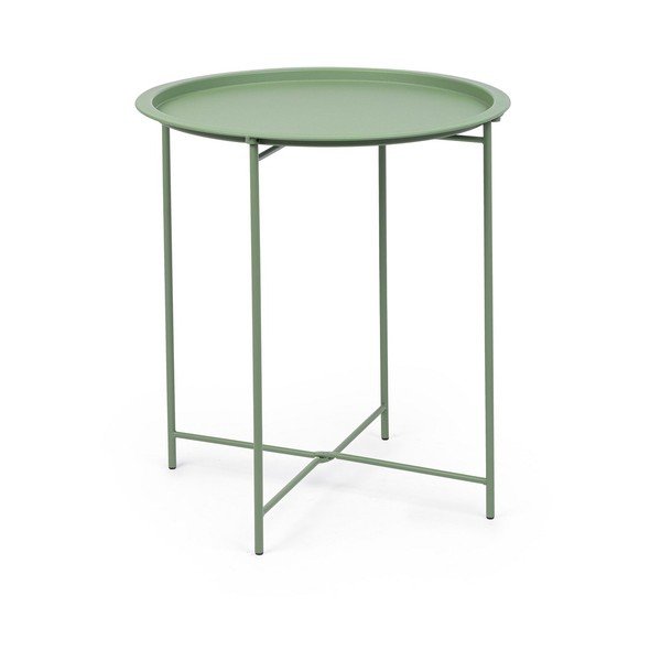 Oceľový okrúhly záhradný stolík ø 46 cm Austin – Bizzotto