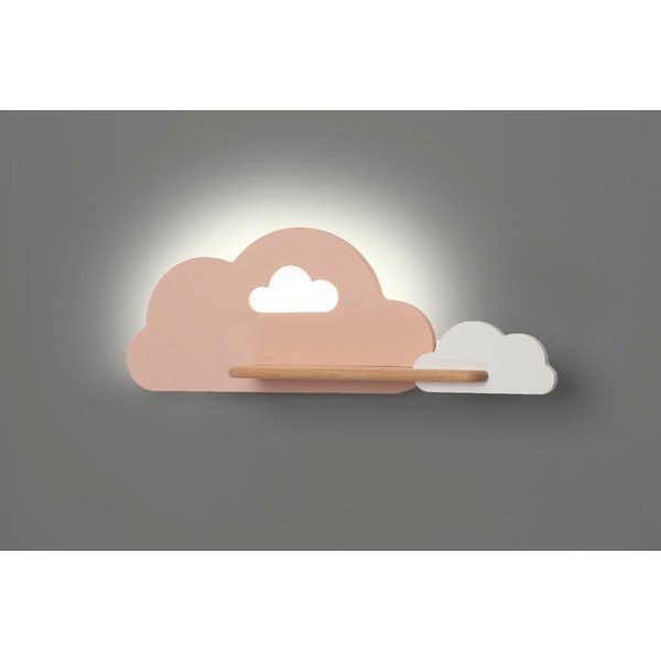 Bielo-ružové detské svietidlo Cloud - Candellux Lighting-image-2
