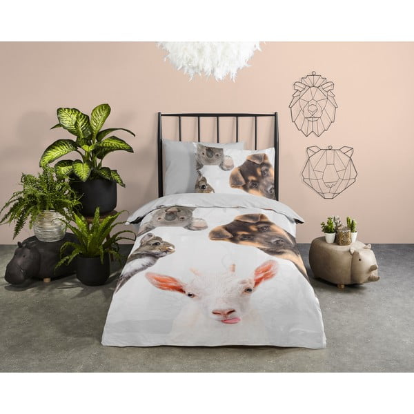 Bavlnené detské obliečky na jednolôžko/predĺžené 140x220 cm Semmie – Good Morning-image-1