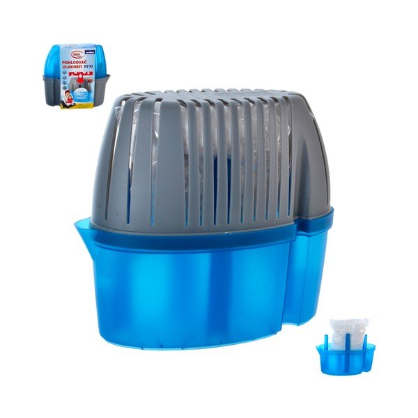 Modro-sivý pohlcovač vlhkosti Orion Humi, 0,6 l