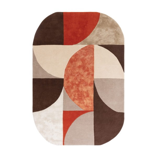 Vlnený koberec v tehlovej farbe 160x230 cm Spice – Asiatic Carpets