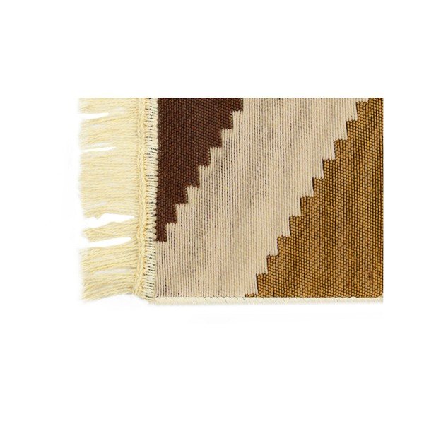 Hnedý koberec ZigZag Brown, 80 × 150 cm-image-1