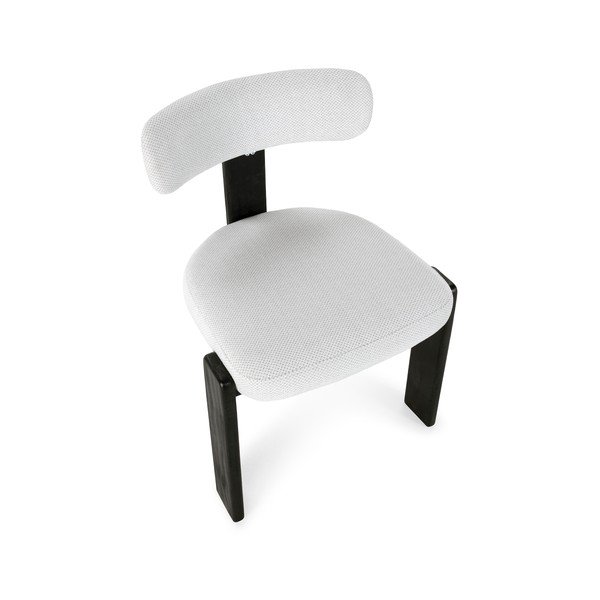 Čierne/svetlosivé čalúnené jedálenské stoličky v súprave 2 ks Nadia – MOME-image-4