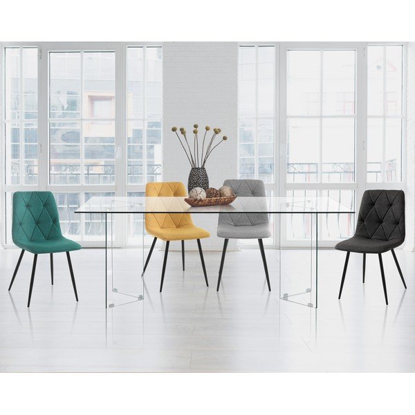 Sklenený jedálenský stôl 90x180 cm Kaya – Tomasucci-image-1