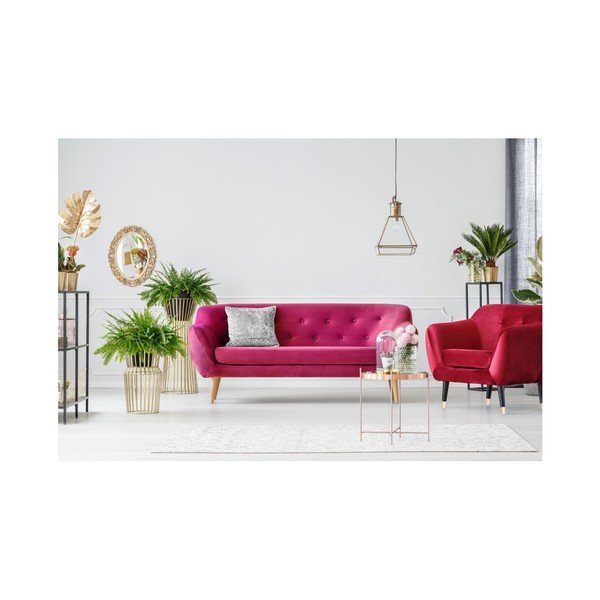 Růžová trojmiestna pohovka Mazzini Sofas Amelie-image-2