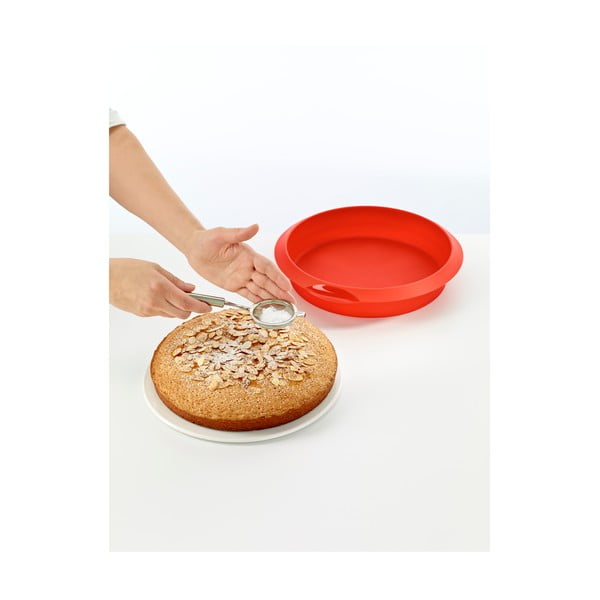 Červená silikónová forma na pečenie Lékué, ⌀ 24 cm-image-4