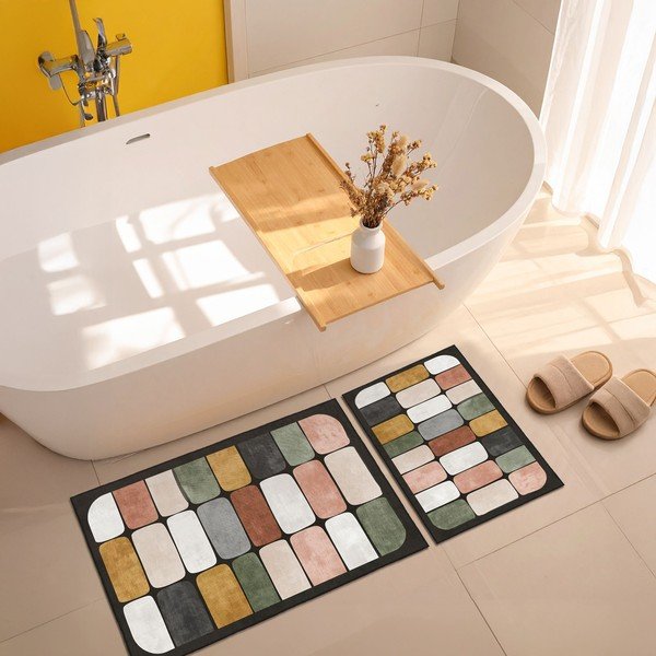 Kúpeľňové predložky v súprave 2 ks 60x100 cm – Foutastic-image-2