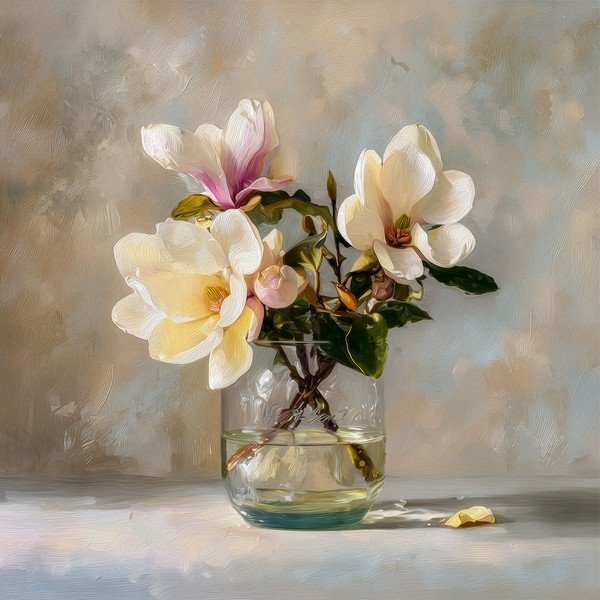 Tlačený obraz na plátne 32x32 cm Magnolias – Styler