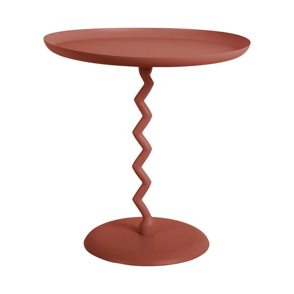 Kovový okrúhly odkladací stolík ø 40 cm Zig Zag – Leitmotiv