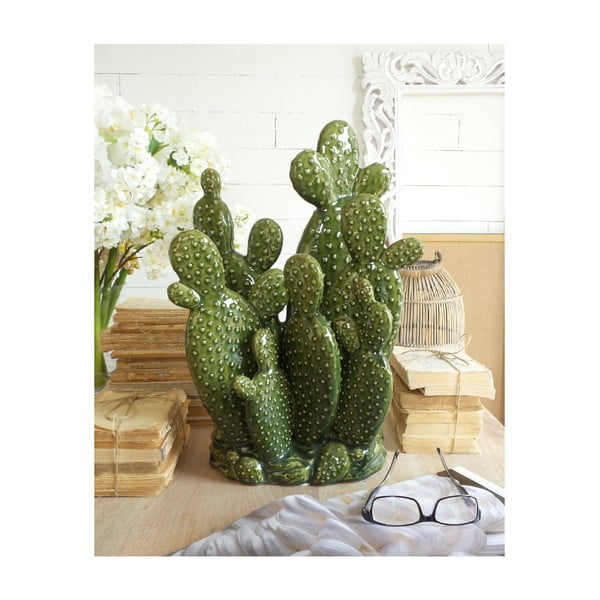 Zelená keramická misa Orchidea Milano Arizona Cactus, výška 47 cm