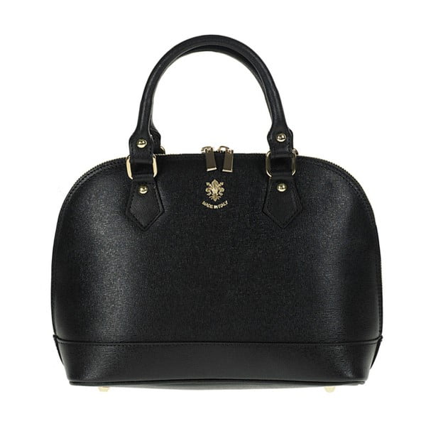 Čierna kožená kabelka Giulia Bags Mimi
