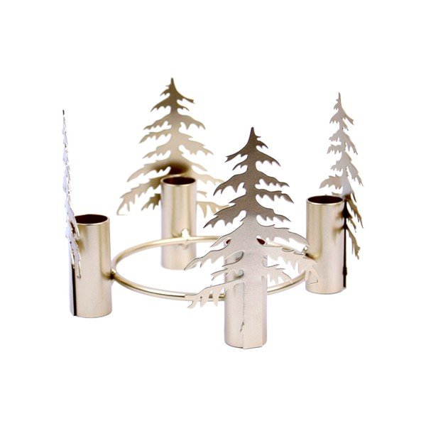 Kovový adventný svietnik Trees – Ego Dekor