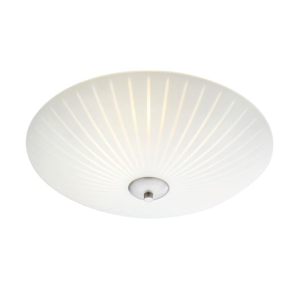 Biele stropné svietidlo so skleneným tienidlom ø 43 cm Cut – Markslöjd
