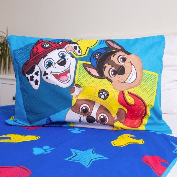 Modré bavlnené detské obliečky do postieľky 100x135 cm Paw Patrol "Pawsome days ahead" – Jerry Fabrics-image-3