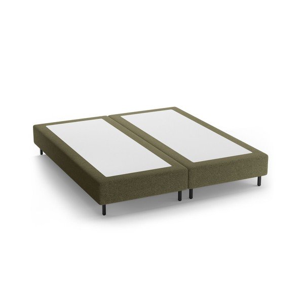 Zelená čalúnená dvojlôžková posteľ bez čela 140x200 cm Whale – Micadoni 