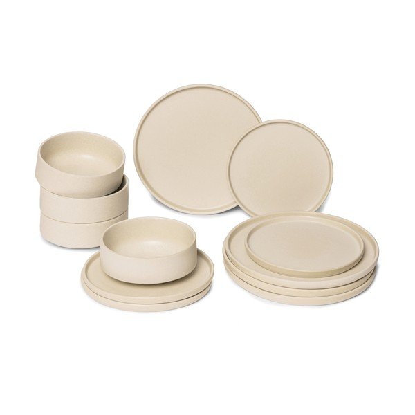 12-dielna súprava béžovej kameniny Bonami selection Malia