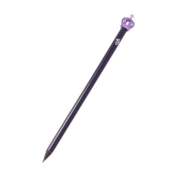 Fialová ceruzka s ozdobou v tvare korunky TINC