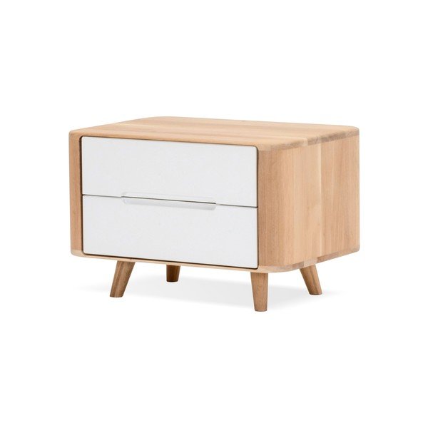 Nočný stolík z dubového dreva Gazzda Ena One, 60 × 42 × 40 cm-image-2