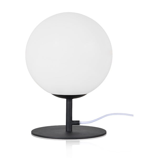 Čierna stolová lampa Globen Lighting Luna XL, ø 22 cm