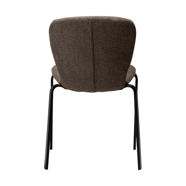 Hnedá čalúnená jedálenská stolička Heap – DAN-FORM Denmark-image-3