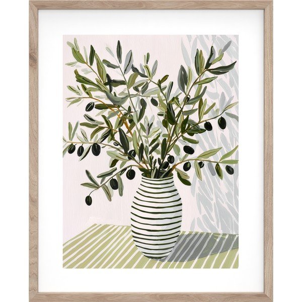 Tlačený obraz s rámom 40x50 cm Olive Bunch II – Styler