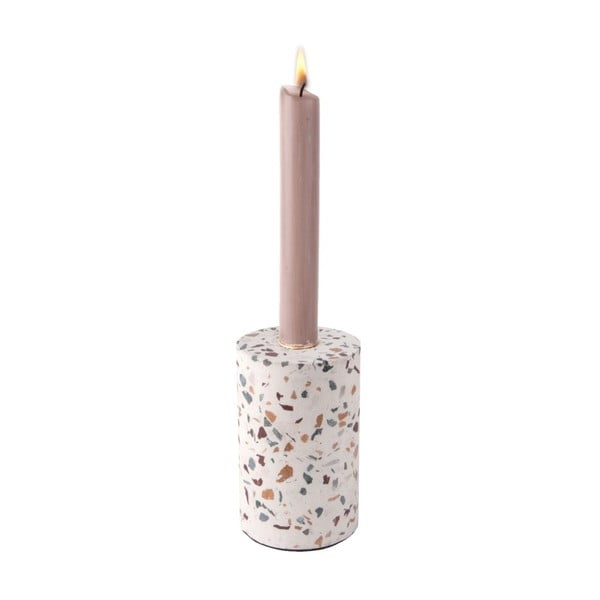 Ručne vyrábaný svietnik PT LIVING Terrazzo Trois, výška 12,5 cm-image-2
