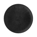 Čierny kameninový tanier Bloomingville Neri, ø 18 cm