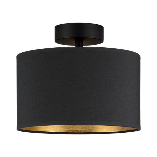 Stropné svietidlo v čierno-zlatej farbe Sotto Luce Tres, ⌀ 25 cm
