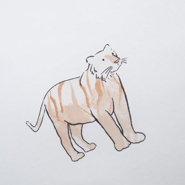 Biela napínacia bavlnená detská plachta na jednolôžko 90x190 cm Zoo Animals – Bianca-image-2