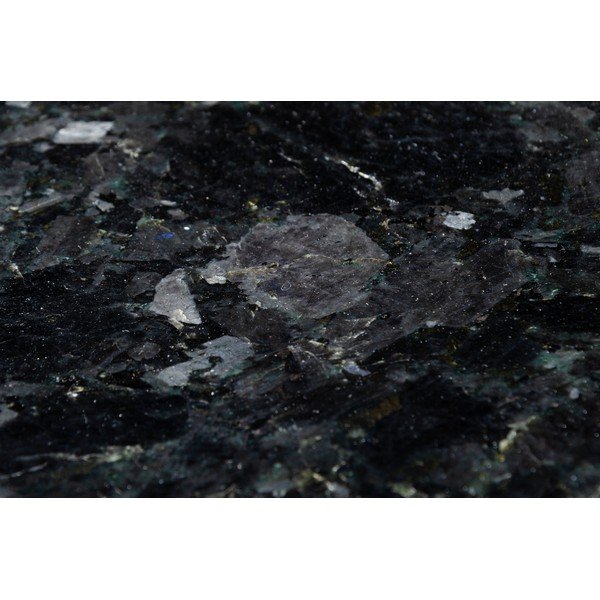 Čierny žulový stolík s podnožím v zlatej farbe RGE Crystal, ⌀ 50 cm-image-1