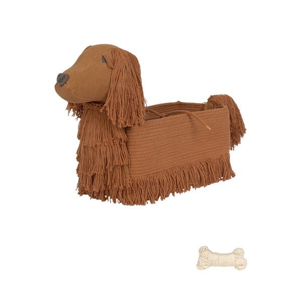 Hnedý látkový detský kôš na hračky 68x24x35 cm Poppy – Lorena Canals