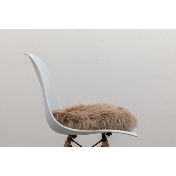 Béžový sedák z ovčej kožušiny Native Natural Round, ⌀ 40 cm-image-2