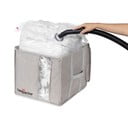 Sivý kompresný úložný box Compactor Oxford, 125 l