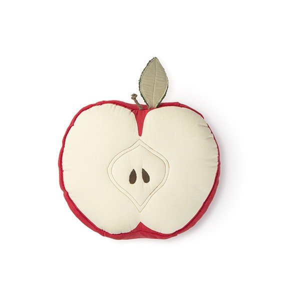 Bavlnený detský vankúšik ø 30 cm Apple – Lorena Canals