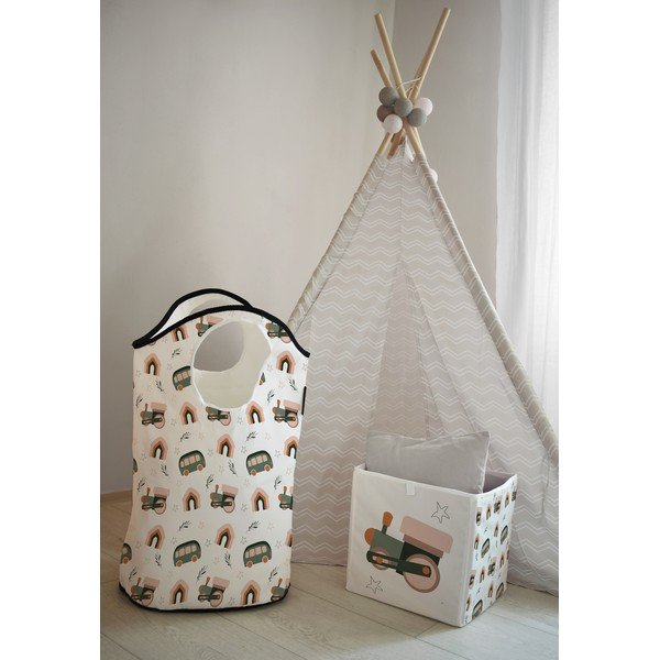 Látkový detský úložný kôš Little House - Butter Kings-image-1