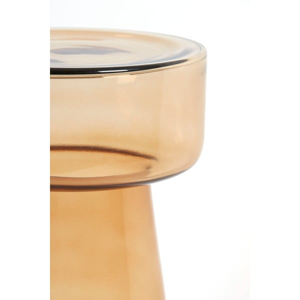 Sklenený okrúhly odkladací stolík ø 30 cm Dakwa – Light & Living-image-4