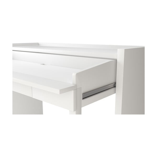 Pracovný stôl s bielou doskou 36x110 cm Mel – Woodman-image-3