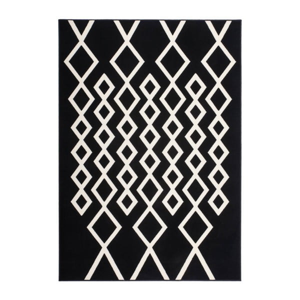 Čierno-biely koberec Kayoom Sentosa Peer, 80 x 150 cm
