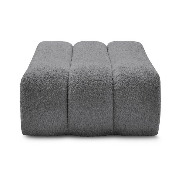 Sivá podnožka z textílie buklé Azra – Bobochic Paris-image-4