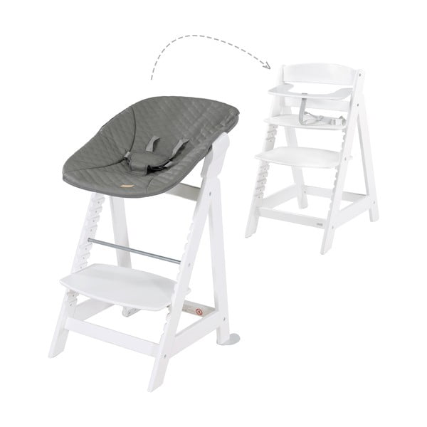 Biela jedálenská stolička Luxe – Roba-image-1