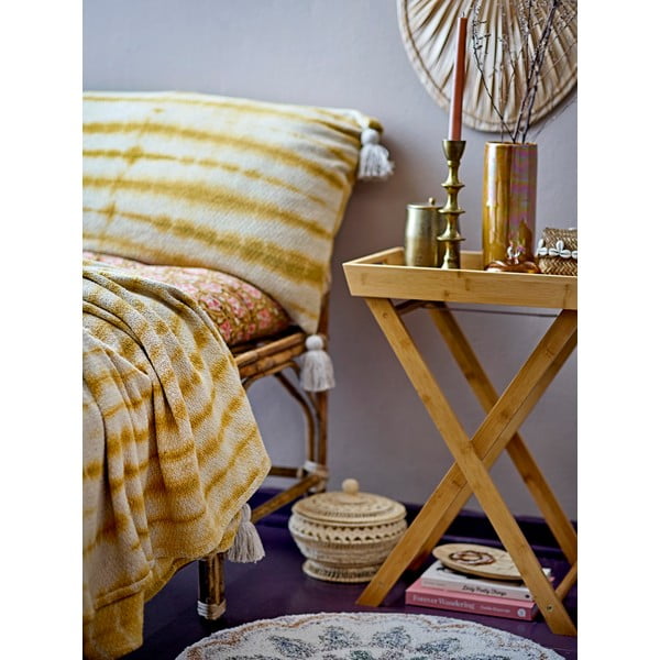 Žltá prikrývka na dvojlôžko 220x260 cm Decia – Bloomingville-image-1