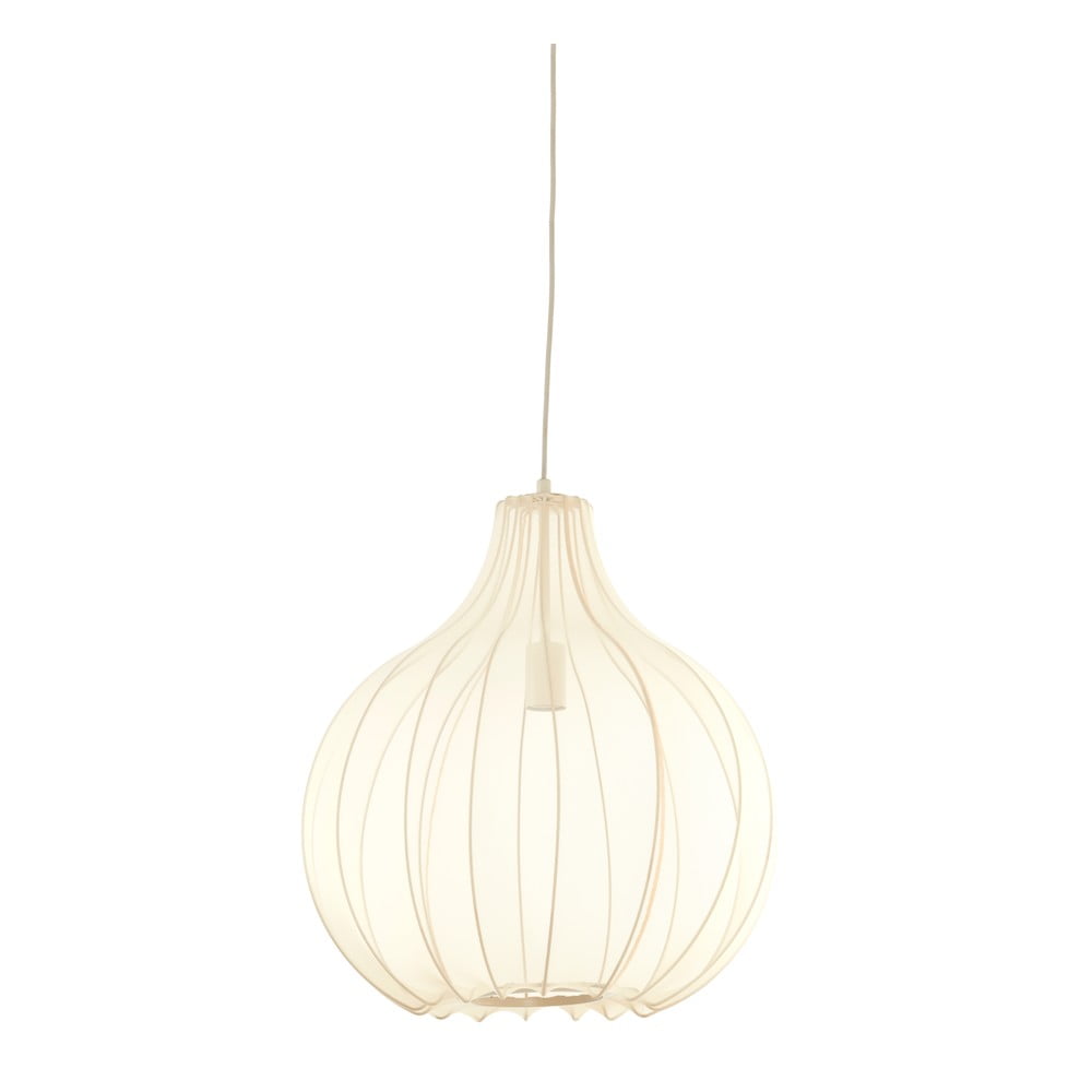 E-shop Béžové závesné svietidlo s textilným tienidlom ø 50 cm Elati – Light & Living