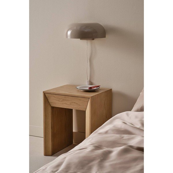 Nočný stolík v dekore duba v svetlo prírodnej farbe Sunnemo – Jotex-image-1