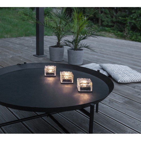 Vonkajšie solárne LED sviečky v súprave 3 ks (výška 5,5 cm) Icecube – Star Trading-image-1