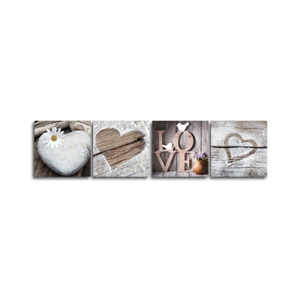 Viacdielny obraz Styler Shabby Sepi, 32 × 32 cm-image-1