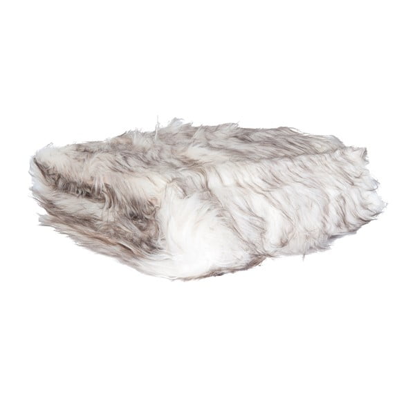 Biela  prikrývka Clayre & Eef Fur, 130 x 180 cm