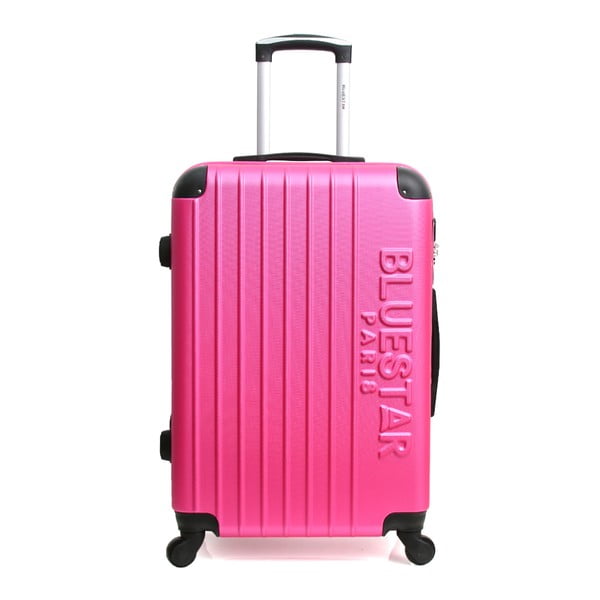 Ružový cestovný kufor na kolieskach Blue Star Bucarest, 57 l
