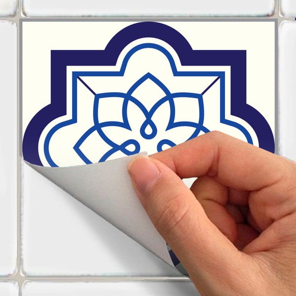 Sada 24 nástenných samolepiek Ambiance Decals Tiles Eusebio, 10 × 10 cm-image-1