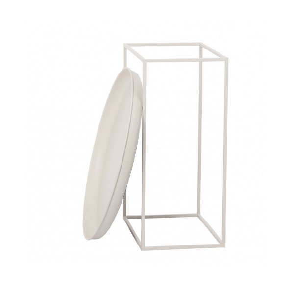 Biely malý odkladací stolík NORR11 Duke -image-2